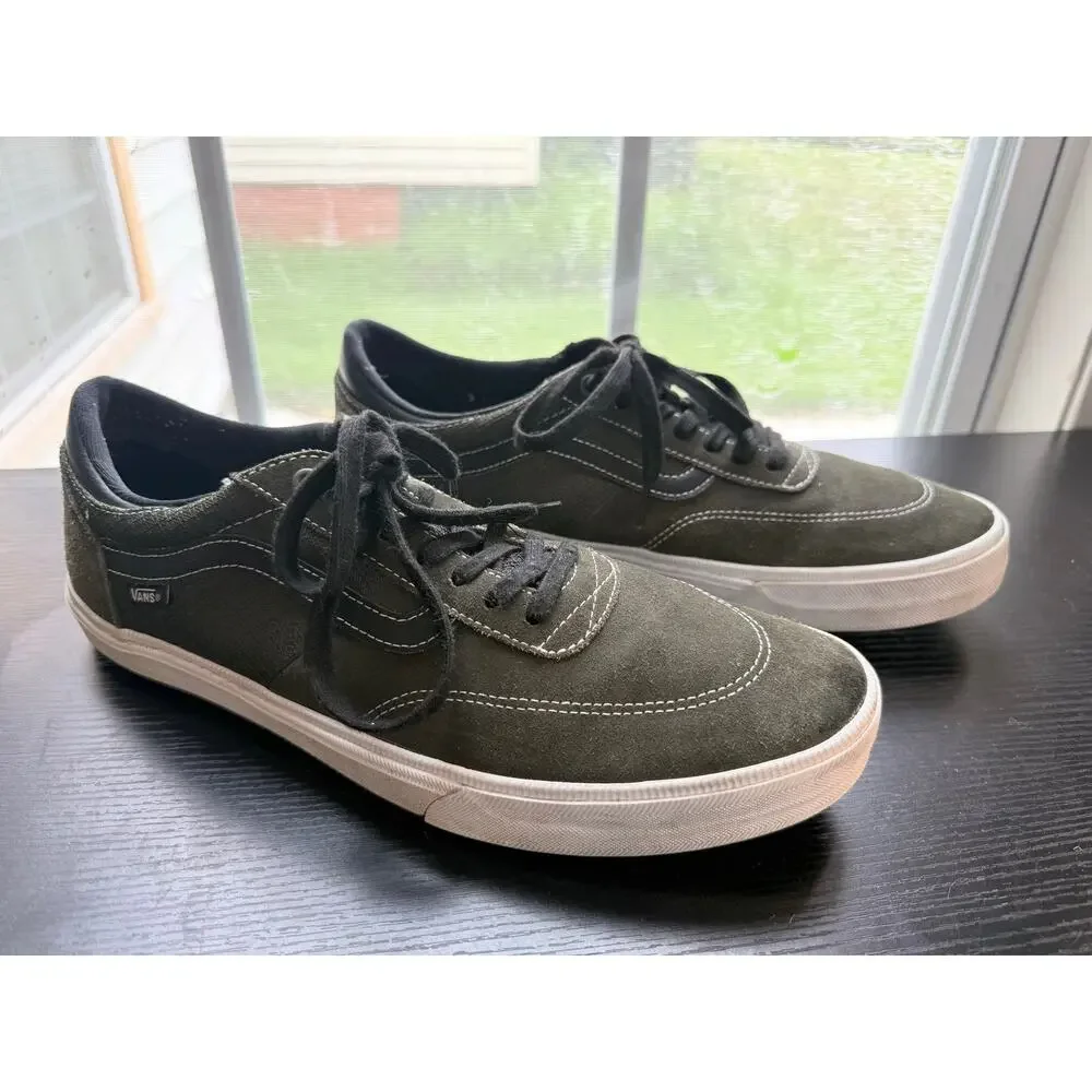 Vans Gilbert Crockett 2 Pro Skate Shoes Men’s Size 13 Olive Green Suede Canvas